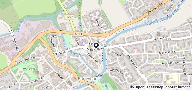 Map showing the location of Reid's Garage