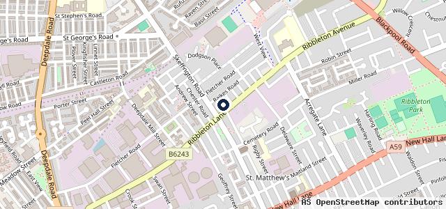 Map showing the location of Aa Mobile Tyres