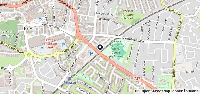 Map showing the location of Auto Safety Centre Prescot