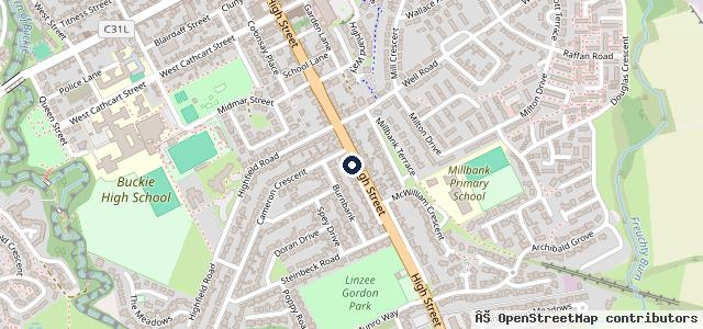Map showing the location of Regency Car Sales - Buckie | Buckie