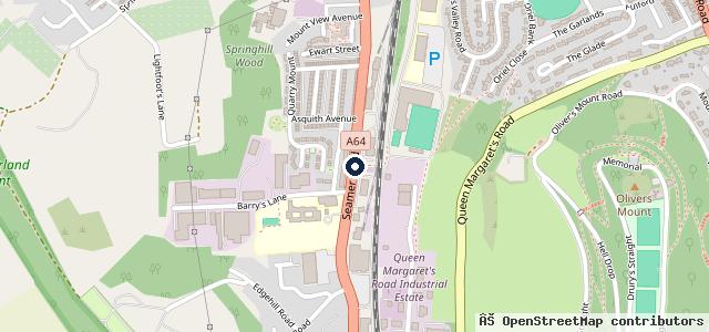 Map showing the location of Minstergate Peugeot Scarborough