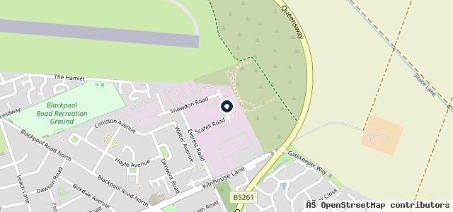 Map showing the location of Shore's Automotive Centre