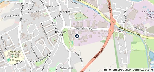 Map showing the location of Batchelors Suzuki Ripon