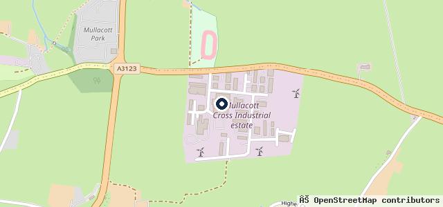 Map showing the location of Mullacott Cross Motor Body Engineers