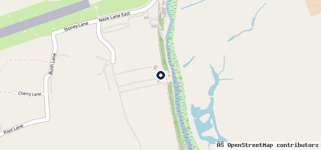 Map showing the location of Naze Lane Garage