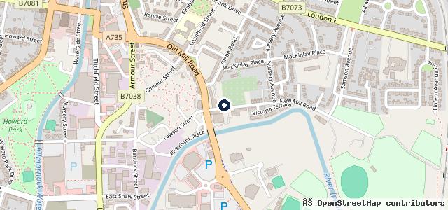 Map showing the location of New Mill Services