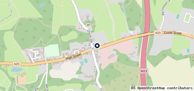 Map showing the location of Nutfield Motor Repairs | Nutfield