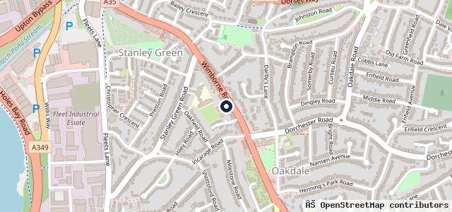 Map showing the location of Oakdale Garage