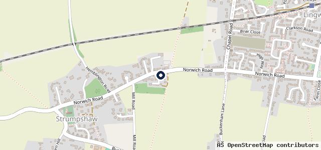 Map showing the location of Page (Strumpshaw)