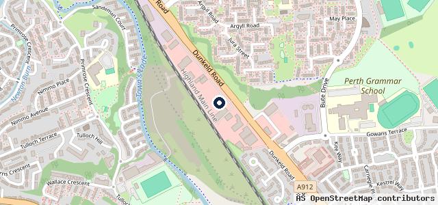 Map showing the location of Park's Ford Perth
