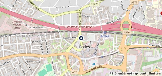 Map showing the location of Pentagon Manchester (Eccles) | Vauxhall and Motability