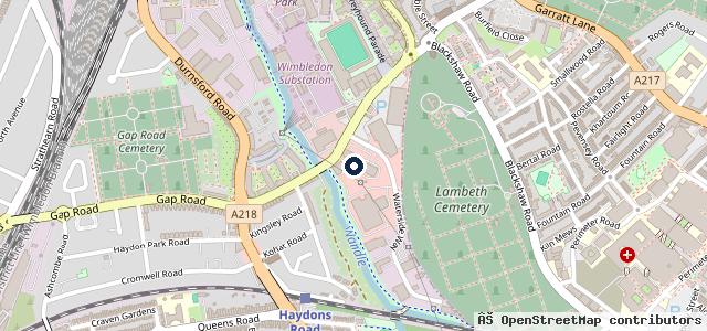Map showing the location of Stellantis &You Peugeot Wimbledon