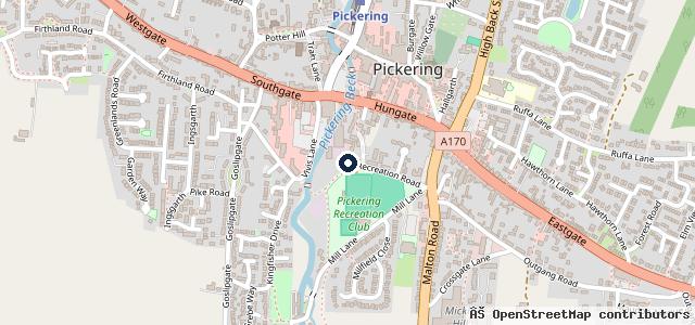 Map showing the location of Pickering Tyres and Testing | MOT's, Tyres and Car Repair in Pickering