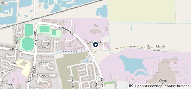 Map showing the location of Platinum Body Works