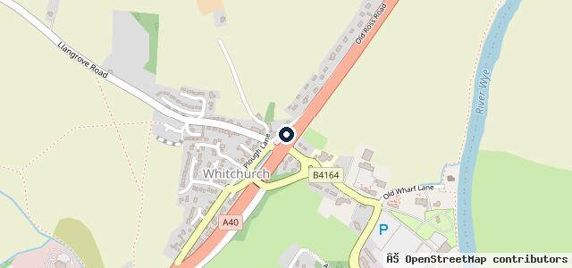 Map showing the location of Whitchurch MOT Centre