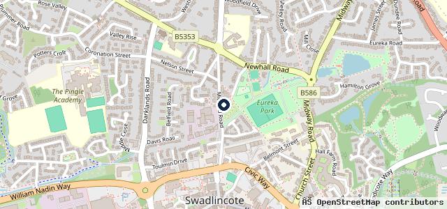 Map showing the location of Bridge Garage