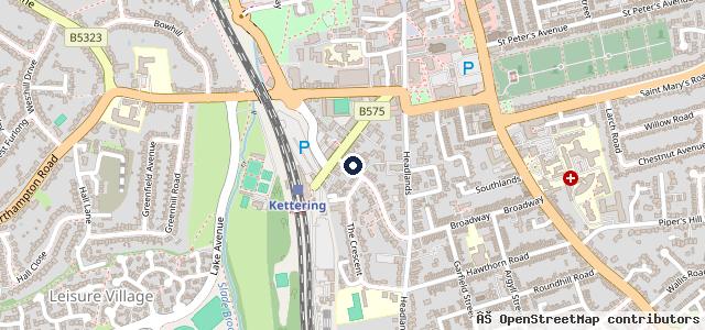 Map showing the location of Queensberry Road Garage