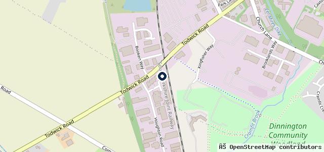 Map showing the location of R F Cars Ltd