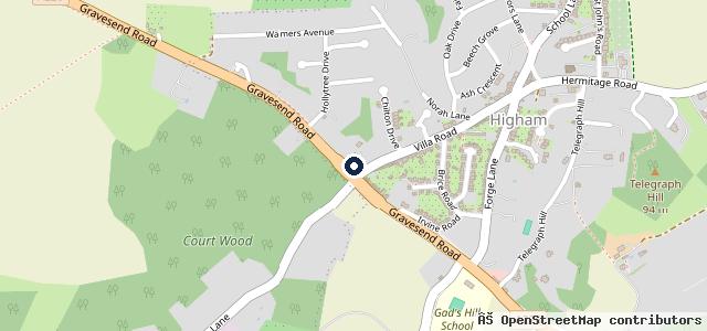 Map showing the location of Higham Garage Ltd