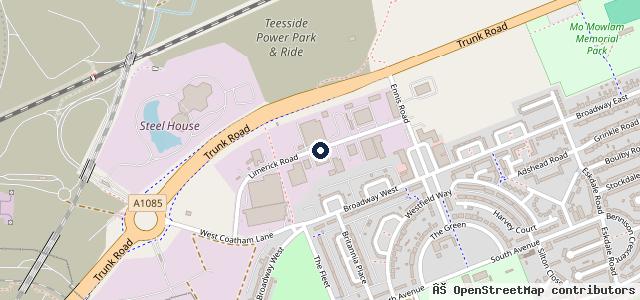 Map showing the location of Redcar & Cleveland Borough Council