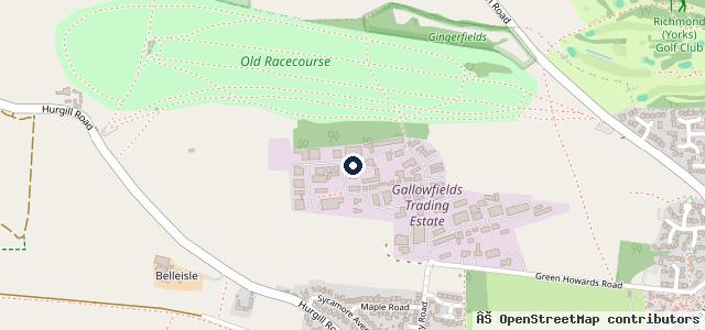 Map showing the location of Richmond Garage Services Ltd