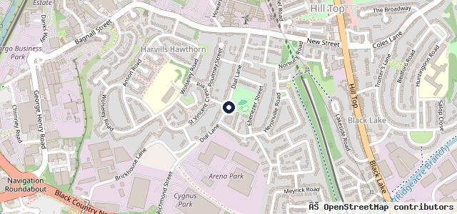 Map showing the location of Royal Mail Vehicle Services
