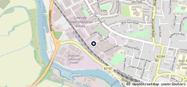 Map showing the location of RSG Service Centre