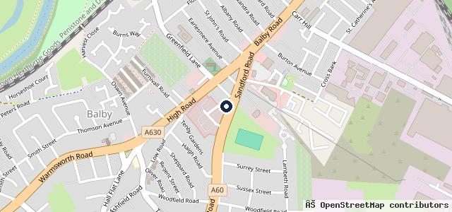 Map showing the location of Alens Auto Centre - Sandford Road (Formerly Sandford Road Auto Centre)