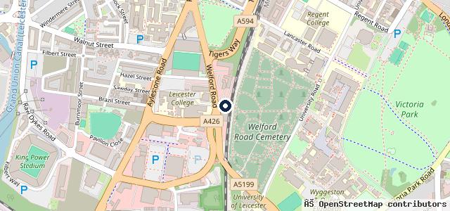 Map showing the location of Sandicliffe Ford Leicester