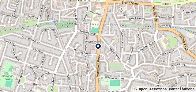 Map showing the location of P B Autocare
