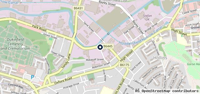Map showing the location of Soft Touch Bodywork's - Car body shop & Accident Repair Tameside