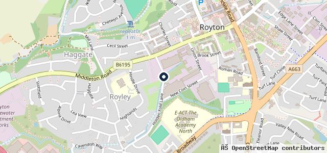 Map showing the location of Splash Smart Repair