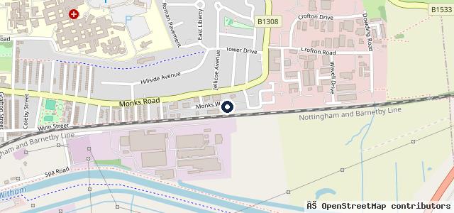 Map showing the location of SR Johns Vehicle Repair