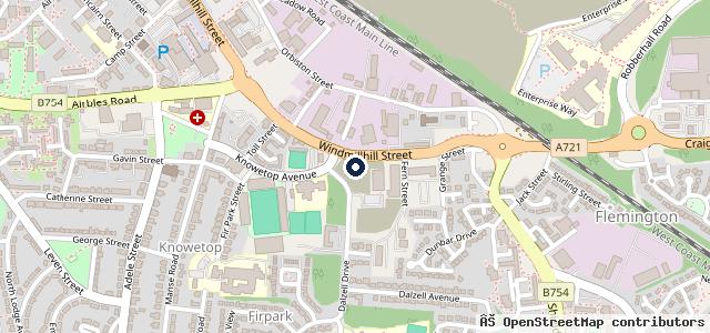 Map showing the location of Park's OMODA Motherwell