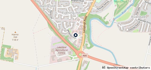 Map showing the location of Stan Palmer MG and Honda