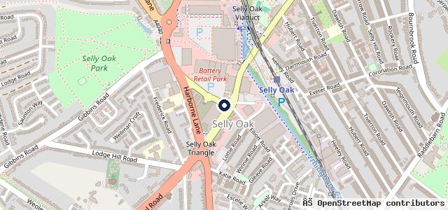 Map showing the location of Stellantis &You Vauxhall Birmingham South
