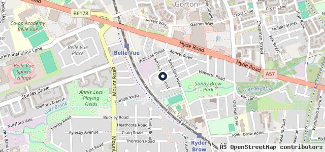 Map showing the location of Sunny Brow Motors LTD