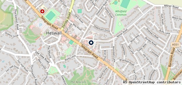Map showing the location of Windsors Heswall