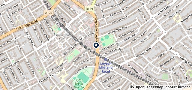 Map showing the location of Supreme Vehicles Repairs Ltd