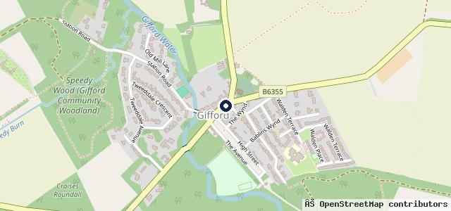 Map showing the location of Gifford Garage