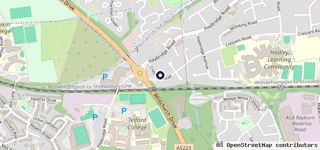 Map showing the location of SVR Shropshire Vehicle Recovery