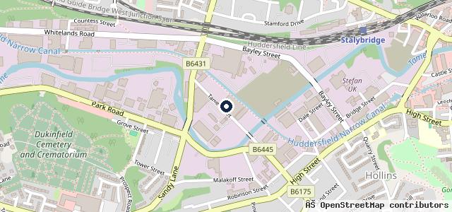 Map showing the location of Tameside Metropolitan Borough Council