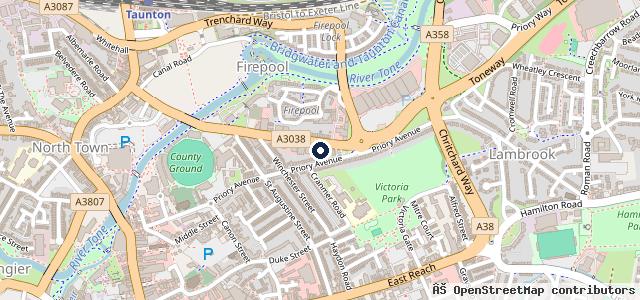 Map showing the location of Enterprise Car & Van Hire - Taunton