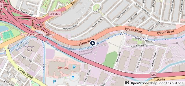 Map showing the location of Tyburn Service Centre [RAC Approved Garage]