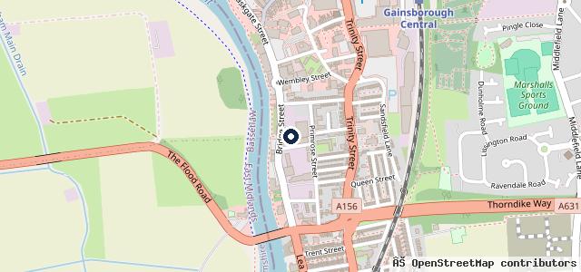 Map showing the location of 82 Bridge St