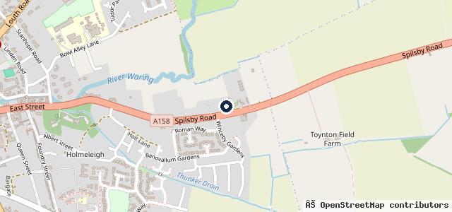 Map showing the location of Laurels Service Station