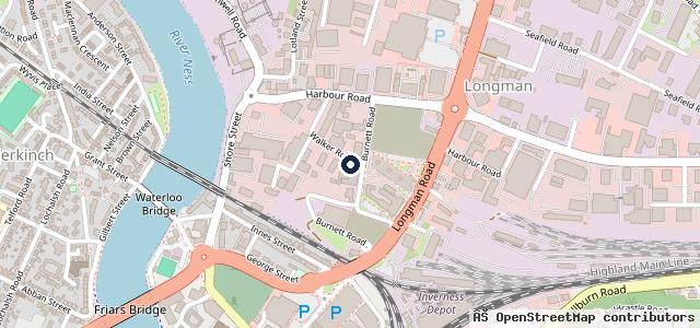 Map showing the location of The MOT Centre Inverness