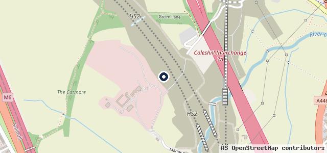 Map showing the location of Subaru UK