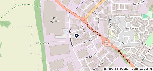 Map showing the location of The Vehicle Repair Shop M O T Testing Station