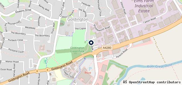 Map showing the location of Tri-D Motor Engineers